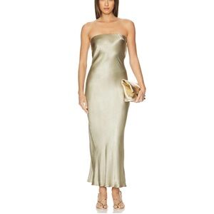 Bec + Bridge / Moondance Strapless Dress in Sage - AUS 8/US 4 - worn once